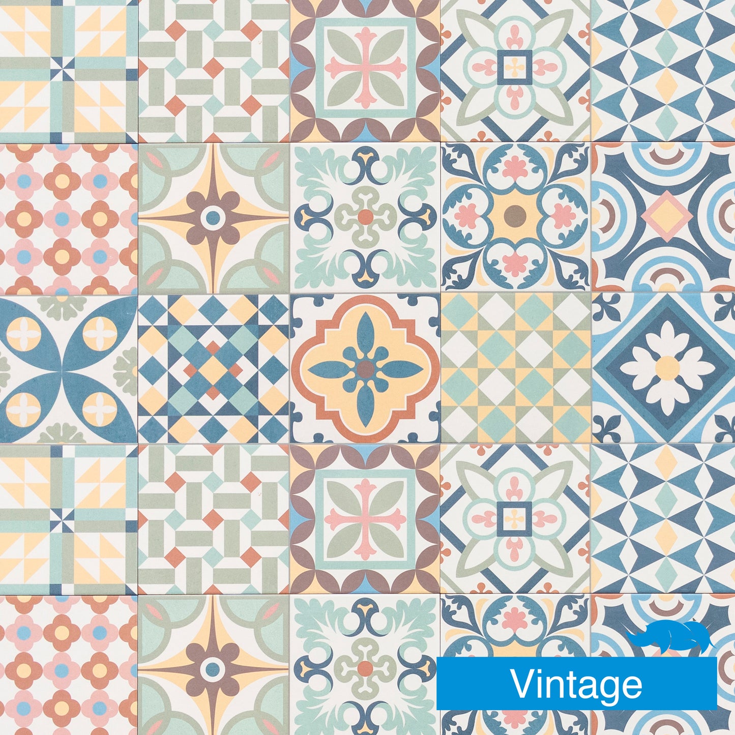 (06) Vinilo Azulejo por piezas