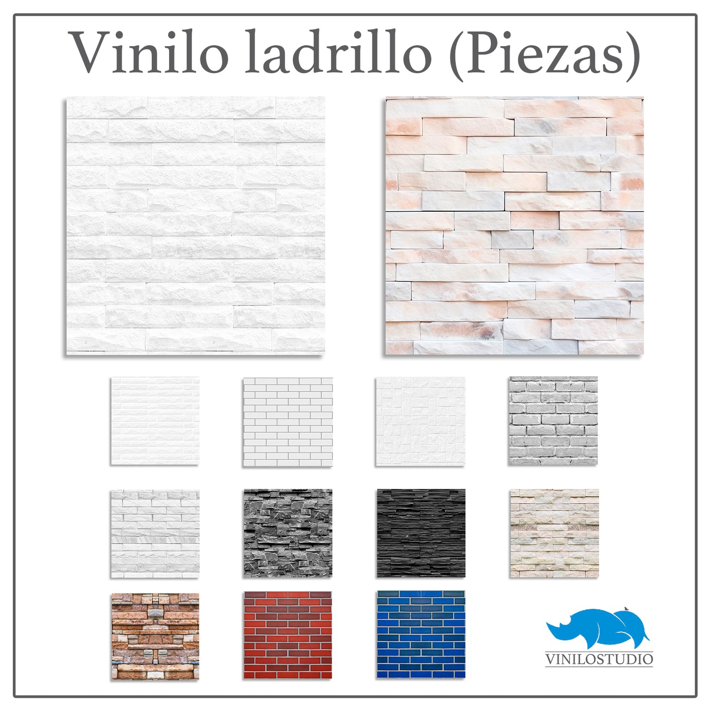 (14) Vinilo ladrillo por piezas