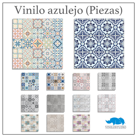 (06) Vinilo Azulejo por piezas