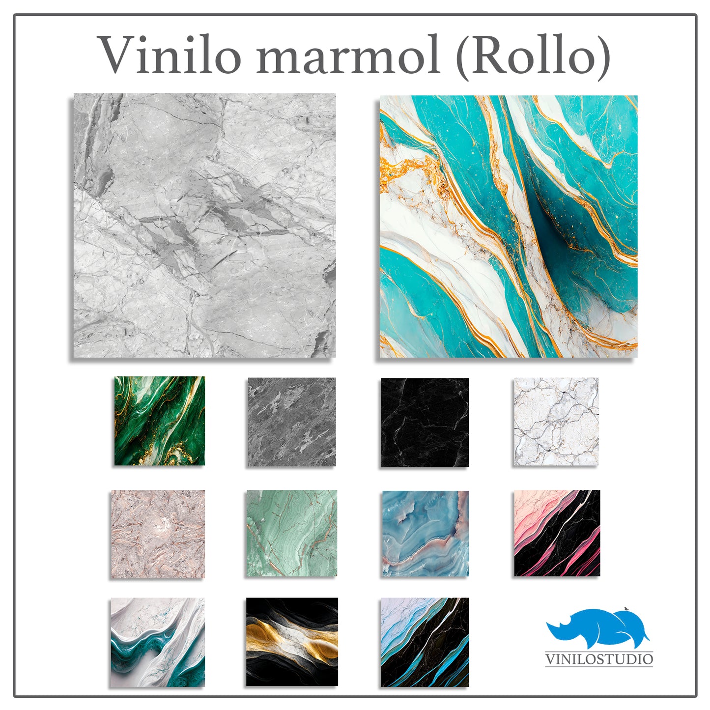 (05) Vinilo Mármol por rollos