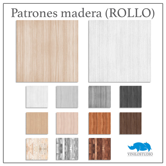 Vinilo efecto Madera (POR ROLLO)